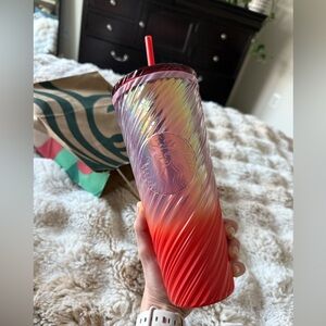NWT RARE Winter 2024 Holographic Ombré Swirl 24 oz Tumbler